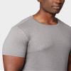 32 Degrees Mens Cool Quick Dry Active Basic Crew T-Shirt, Heather Grey, X-Large view 3