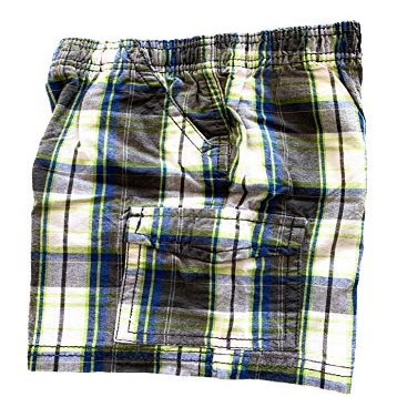 Toughskins Boys Plaid Shorts Size 12 Months Green