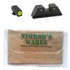 Nimrod's Wares AmeriGLO Trooper Night Sights Set Compatible with Glock 42 43 43X GL-822 Bundle with Microfiber Cloth view 1
