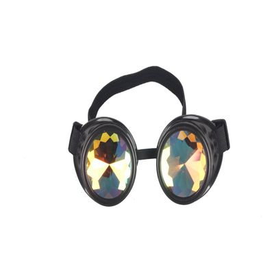 FOCUSSEXY Fashion Kaleidoscope Goggles Rave Party Sunglasses Diffracted Lens