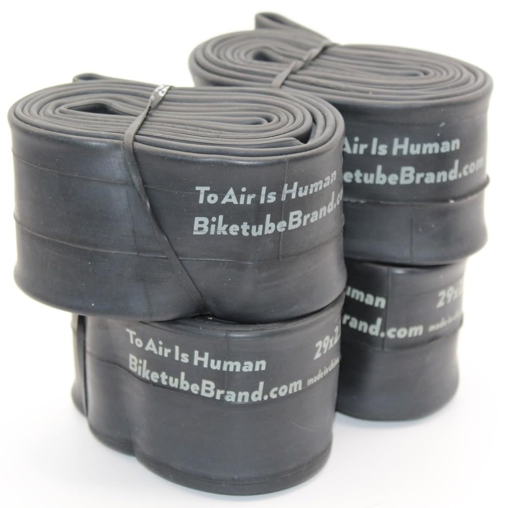 29 x2.12.4 Mountain Bike Inner Tubes by BIKETUBE BRAND  4Pack Butyl MTB Tubes with 48mm Presta Valve  HeavyDuty, Premium Replacement for 29er Trail & MTB Wheels