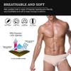 NonEcho Men Padded Brief Shapewear Shorts Butt Booster Underwear Hip-up Body Shaper Boxer Enhancer Beige 4X-Large view 3