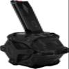 Evike Airsoft - AW Custom Drum Airsoft Mag for Gas Blowback Airsoft Pistols & Rifles (Model: M9 / Black) view 1