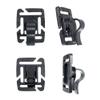 Rotating Web Clip with Straw Holder  Black Hardened Plastic  for Backpacking, Traveling, and Camping Use (100 Pack) view 2
