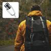 Rotating Web Clip with Straw Holder  Black Hardened Plastic  for Backpacking, Traveling, and Camping Use (100 Pack) view 3