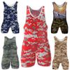 4 Time All American Sublimated Wrestling Singlet  Stitched & Durable Mens Singlet  Singlet for Wrestling, MMA & Powerlifting Wrestling Singlet Youth Boys (Camo Red, XL 191-220 lbs.) view 1
