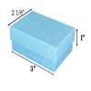 888 Display - Pack of 20 Boxes of 3" x 2 1/8" x 1"H Light Blue Kraft Cotton Filled Jewelry Boxes view 2