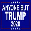 MWS Wholesale Lot of 6 Anyone But Trump 2020 Blue White Red Decal Bumper Sticker view 1