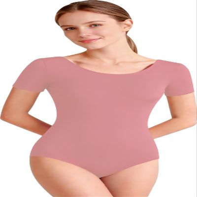 DANSHOW Women Short Sleeve Ballet Leotards for Adult Dance(YW4027-M-22)