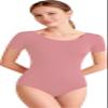 DANSHOW Women Short Sleeve Ballet Leotards for Adult Dance(YW4027-M-22) view 1