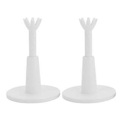 2pcs Adjustable Tees Stable Driving Range Tees Training Accessory White for Practice Training Sports