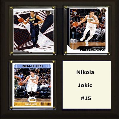 C&I Collectables NBA Denver Nuggets Mens 810JOKICNBA 6"x8" Nikola Jokic Denver Nuggets Two Card Plaque, Brown, N/A