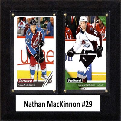 C&I Collectables NHL Colorado Avalanche Mens 68MACKINNONNHL 6"x8" Nathan MacKinnon Colorado Avalanche Two Card Plaque, Brown, N/A