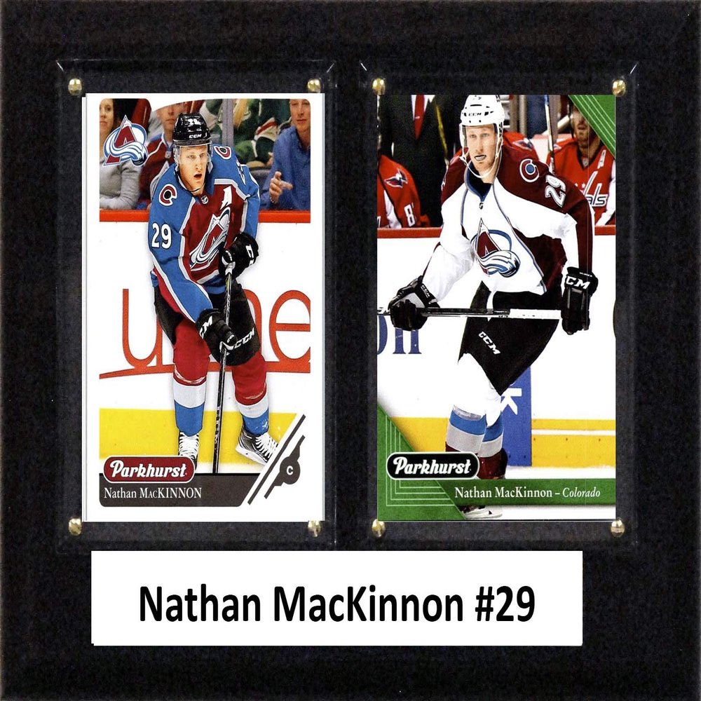C&I Collectables NHL Colorado Avalanche Mens 68MACKINNONNHL 6"x8" Nathan MacKinnon Colorado Avalanche Two Card Plaque, Brown, N/A