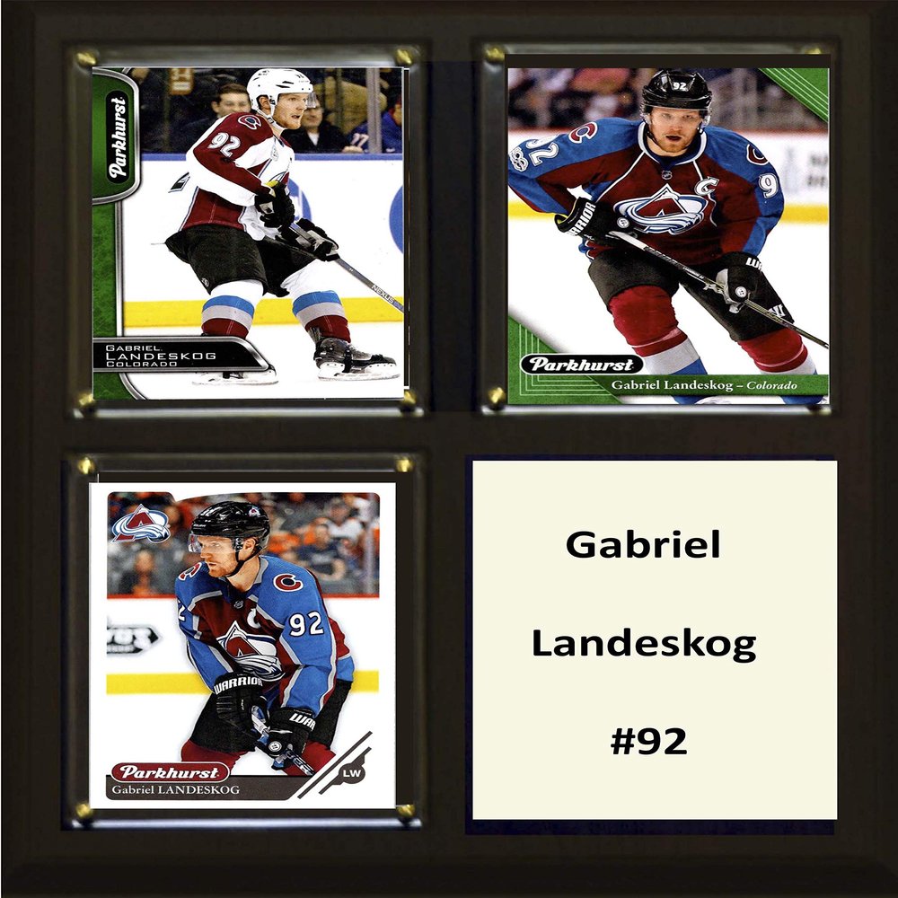 C&I Collectables NHL Colorado Avalanche Mens 810LANDESKOGNHL 6"x8" Gabriel Landeskog Colorado Avalanche Two Card Plaque, Brown, N/A