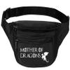ALLNTRENDS Adult Waist Pack Mother of Dragons Trendy Travel Pack Cool Fanny Pack (Black) view 1