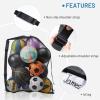 OrgaWise Extra Large Ball Bags Mesh,Heavy Duty Mesh Ball Bag for Soccer/Basketball/Volleyball/Football (School/Home/Park/Garage/Beach)(Non-slip Pad,27"x36"/70x90cm) view 3
