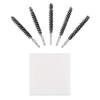 BOOSTEADY 5 Pcs Nylon Bristle Bore Gun Cleaning Brush for Pistol, 50 Professional Square Patches, .260/6.5MM, .17, .22, .357/9MM, .40, .45, .30 Caliber view 4