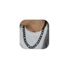 ChainsHouse Figaro Stainless Steel Necklace Mens Chain Necklace Black 13mm 28inches view 1