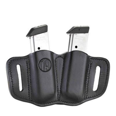 1791 Gunleather Mag Holster 2.1 - Double Mag Pouch for Single Stack Magazines, OWB Magazine Pouch for Belts