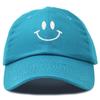 DALIX Smile Baseball Cap Smiling Face Happy Dad Hat Men Women Teens in Teal view 1