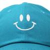 DALIX Smile Baseball Cap Smiling Face Happy Dad Hat Men Women Teens in Teal view 2