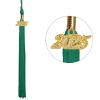 TopTie Shiny Kindergarten Child Size Graduation Cap Hat with 2025 Tassel-Green view 3