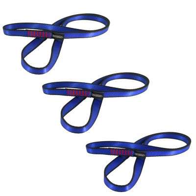 NewDoar 16mm Climbing Sling UIAA CE Certified,23KN EN566 Certified,Climbing Utility Cord Rock Climbing,Creating Anchors System,Rappelling Gear,Perfect for Tree Work(Blue 24" 3pcs)