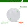 Adwikoso 50PC Plastic Golf Training Balls 42 mm for Indoor Putting Green Backyard Outdoor Practice Equipment With 2 Ball Tees (White) view 3