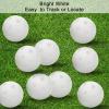 Adwikoso 50PC Plastic Golf Training Balls 42 mm for Indoor Putting Green Backyard Outdoor Practice Equipment With 2 Ball Tees (White) view 4
