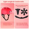 KAMUGO Kids Adjustable Helmet, Suitable for Toddler Kids Ages 2-14 Boys Girls, Multi-Sport Safety Cycling Skating Scooter Helmet (Red, Small) view 3