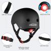 KAMUGO Kids Adjustable Helmet, Suitable for Toddler Kids Ages 2-8 Boys Girls, Multi-Sport Safety Cycling Skating Scooter Helmet (Black, Small) view 3