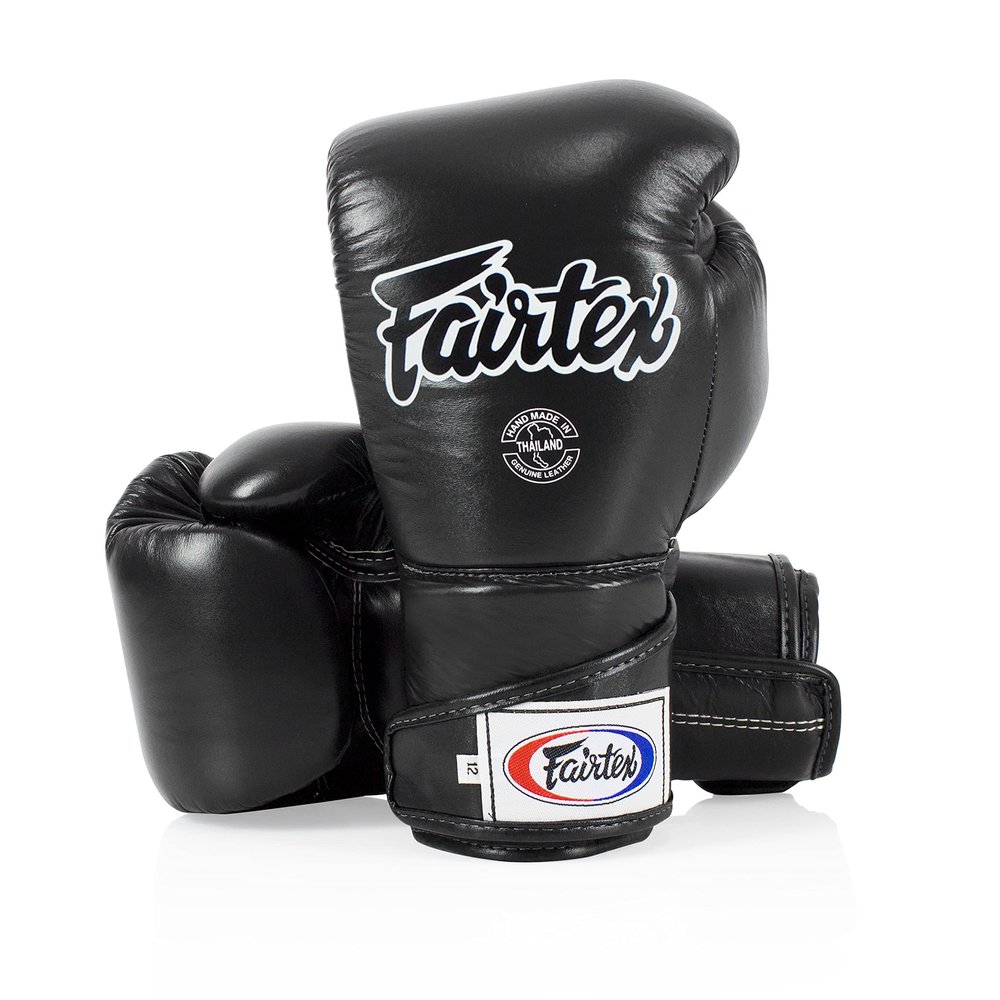 Fairtex BGV6 Angular Gloves: Premium Synthetic Leather Construction | Unique Design, Locked Thumb |Multi-Layer Padding |Ideal for Boxing, MMA, Kickboxing & More(Black/12oz)