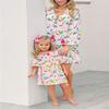 Little Girls Linen Cactus Flamingo Cover-up Beach Swimsuit Coverup Pompom Tassel Sundress (Flamingo, 2-3T) view 2