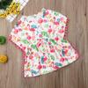 Little Girls Linen Cactus Flamingo Cover-up Beach Swimsuit Coverup Pompom Tassel Sundress (Flamingo, 2-3T) view 3