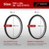Fincci Pair 700x28c Foldable Tires, 60 TPI, 1mm Antipuncture Protection, Tough Nylon and Rubber Compound, Road Bike Tires for Racing Touring - Pack of 2 view 2