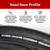 Fincci Pair 700x28c Foldable Tires, 60 TPI, 1mm Antipuncture Protection, Tough Nylon and Rubber Compound, Road Bike Tires for Racing Touring - Pack of 2 view 3