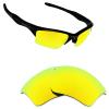 Alphax 24K Gold Mirrored Polarized Replacement Lenses for Oakley Half Jacket 2.0 XL Sunglasses