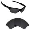 Alphax Stealth Black Elite Polarized Replacement Lenses for Oakley Half Jacket 2.0 XL Sunglasses