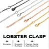 Dainty Cable O Chain for Women Rose Gold Plated 2mm Mens Rolo Chain Necklace, 30" view 4