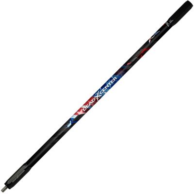 Dead Center Archery Products Diamond Series Carbon Stabilizer (Red/White/Blue, 28)