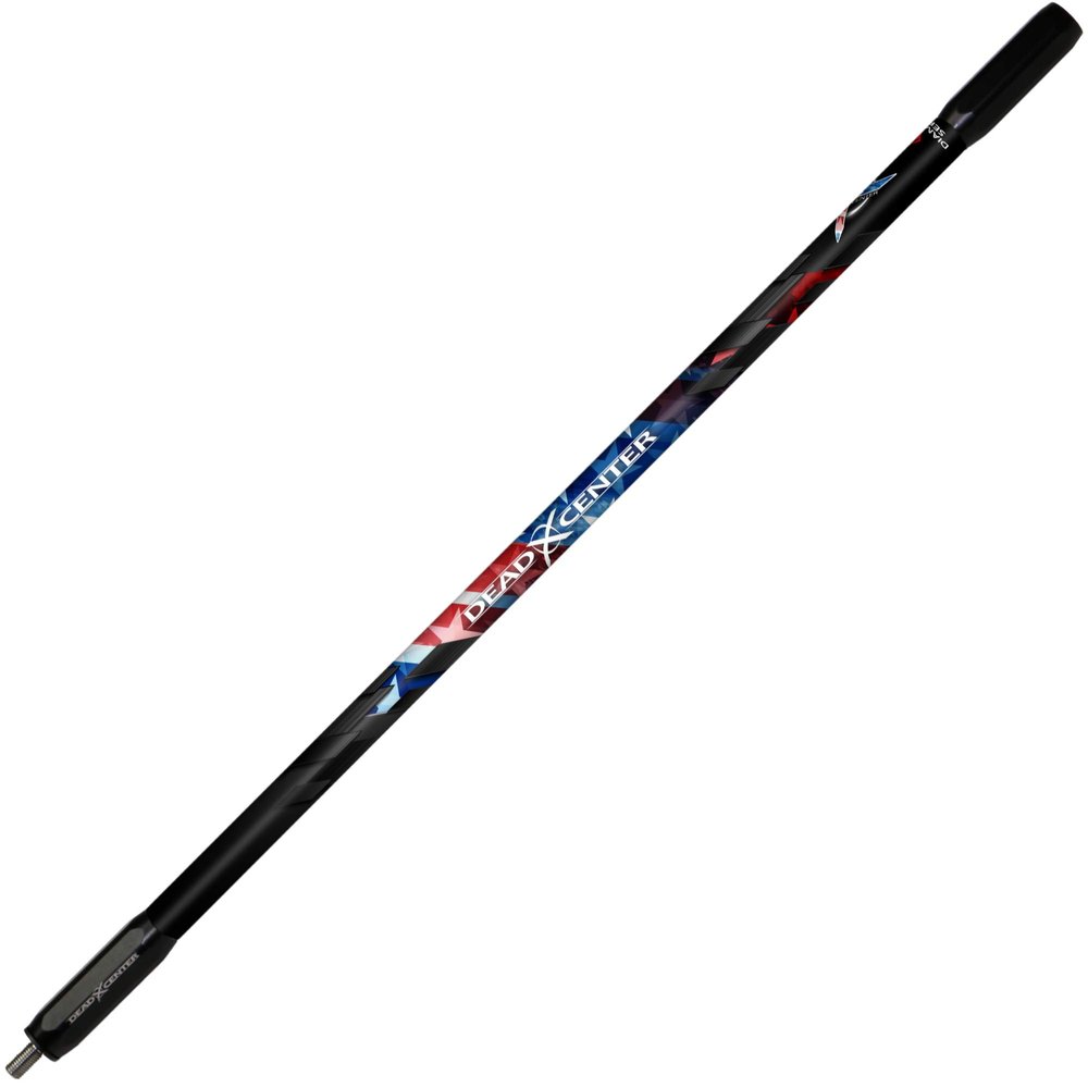 Dead Center Archery Products Diamond Series Carbon Stabilizer (Red/White/Blue, 28)
