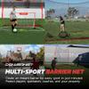 PowerNet Portable Sports Rebounder - Basketball, Volleyball, Soccer, Baseball, Softball and Lacrosse, Backyard & Garage Backstop, Indoor Outdoor Safety Net for Protection (16 x 10 FT, Red) view 4