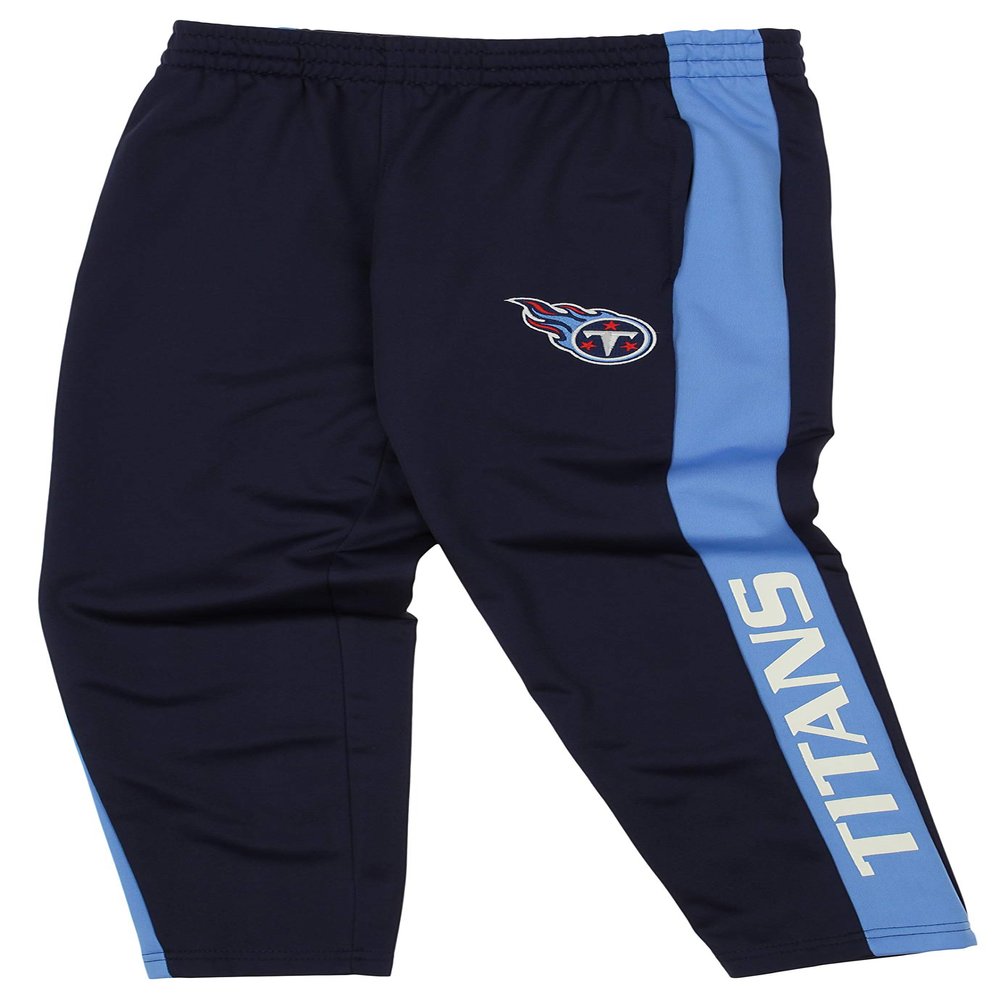 Outerstuff NFL Youth Boys (8-20) Side Stripe Slim Fit Performance Pant, Tennessee Titans Large (14-16)