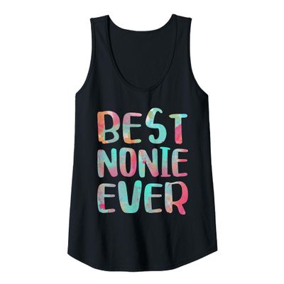 Womens Best Nonnie Ever Shirt Italian Grandma Women Mothers Day Tank Top