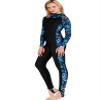 Cokarsey Women's Long Swimsuit One Piece Long Sleeve Sun Protection Rash Guard with Hood view 2