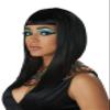 California Costumes Womens Angular Egyptian Cut Wig, Black view 1