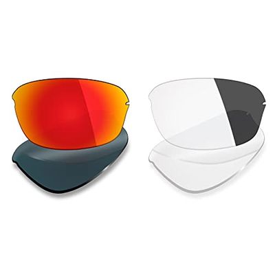 Mryok 2 Pair Polarized Replacement Lenses for Oakley Half Wire 2.0 Sunglass - Options