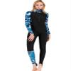 Cokarsey Women's Long Swimsuit One Piece Long Sleeve Sun Protection Rash Guard with Hood view 1