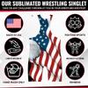 4 Time All American Sublimated Wrestling Singlet  Stitched & Durable Mens Singlet  Singlet for Wrestling, MMA & Powerlifting Wrestling Singlet Youth Boys (USA White, XS 71-90 lbs.) view 4